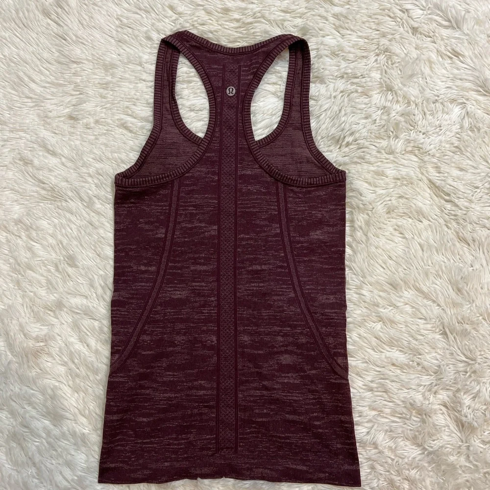 lululemon athletica Maroon Racerback Tank Top